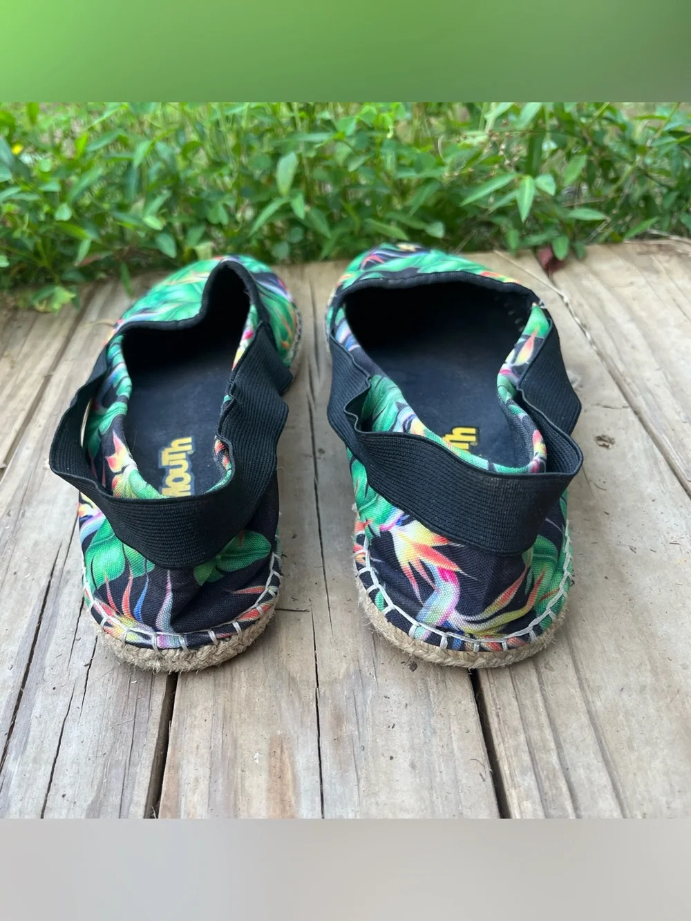 Loudmouth Lucky Tropical Espadrille Slip-On Shoes Women’s Size 10